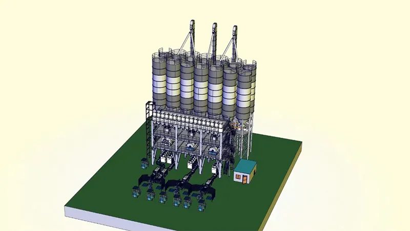 3D Model of Gypsum Plaster Production Plant